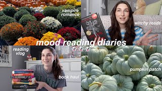 spooky szn reading vlog witchy reads vampire romance amp book hauls  mood reading diaries ep 3 🖤 [upl. by Arhoz]