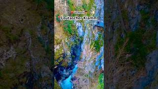 This is📍 Germany 🇩🇪 Leutascher Klamm  free Beautiful Gorge between Germany n Austria travel [upl. by Ahsiyt866]