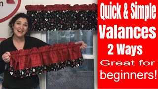 How to Sew  Easy Window Valances [upl. by Maxfield]