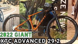 2022 GIANT XTC ADVANCED 29 2 BLACK AMBER GLOSSY [upl. by Al]