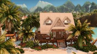 Tropical Getaway  The Sims 4  no cc  stop motion [upl. by Woo]