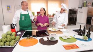 Carpaccio de alcachofas con ceviche y espuma de guacamole [upl. by Vernen]