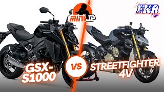 Sookie Suzuki GSXS1000 vs Ducati Streetfighter V4  Also CBR 1000 ZX14R S1000RR and ZX6R [upl. by Aleron659]