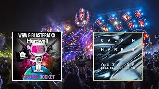 Spaceman Rocket vs Outside Mashup  Hardwell vs Calvin Harris [upl. by Gabie627]