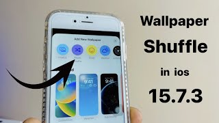 Tap to change wallpaper in iPhone 7  How to get photo shuffle ios 16 feature in ios 1573 [upl. by Eelirak]