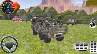 Us Army Soldiers Transpoter Truck Duty 3D  Army Truck Simulator 3D  Android GamePlay [upl. by Gievlos427]