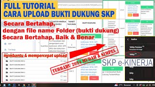 TUTORIAL CARA UPLOAD BUKTI DUKUNG Pada PENGISIAN SKP EKINERJA My ASN Terbaru Tahun 2024 [upl. by Alameda]