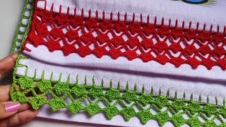 🔥 BARRADO FÁCIL PARA PANOS DE PRATO crochetcrocheting barradofacilbarradinhoknitting [upl. by Northrop]