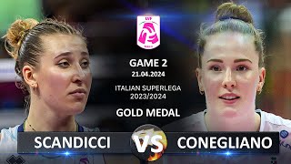 Gold Medal Matches of Italian Volleyball SuperLega 20232024  Scandicci vs Conegliano [upl. by Lopes]