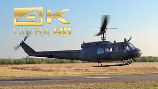 4K Bell UH1D Iroquois OODON Engine Startup and Takeoff at Sanicole AirShow 2022 [upl. by Krisha]