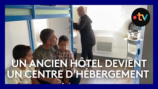 Un ancien hôtel devient un centre dquothébergement durgence [upl. by Yboc]