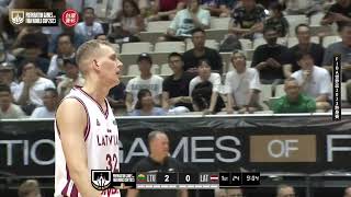 Latvia vs Lithuania Full Game Highlights  FIBA World Cup Preparation Game [upl. by Maurine]