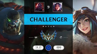 Challenger Match Super Sion vs Super Irelia  EUW server Patch 1421 [upl. by Ariadne]