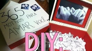 DIY Caixinha quot365 Motivos Para Amar Vocêquot  Tammy ♥ [upl. by Sheba]