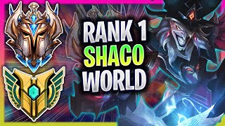 RANK 1 SHACO IN THE WORLD  RANK SHACO JUNGLE GAMEPLAY  RANK 1 SHACO GUIDE [upl. by Bergmann28]