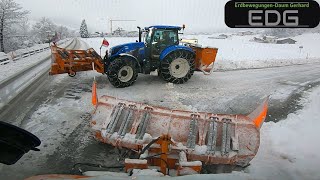 Winterdienst in Tirol❄️Schneeräumung die Erste 2023 Teil 2  Unimog U400 [upl. by Oni]