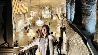 A Guided Tour of Wieliczka Salt mines  Krakow  Poland 🇵🇱 [upl. by Neret]