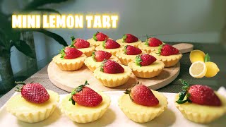 Mini Lemon Tart Recipe ‼️ Lemon Custard tart Lemon Pie  Tart recipe [upl. by Kra887]