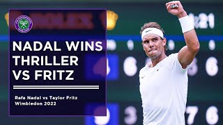 Rafael Nadal vs Taylor Fritz  Wimbledon 2022  Extended Highlights [upl. by Xavler998]