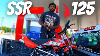 BUYING A BRAND NEW 2021 SSR 125 PIT BIKE [upl. by Atnom]