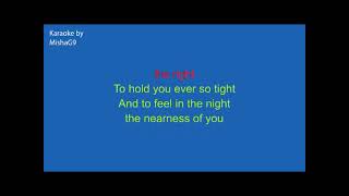 The nearness of you  JAZZ BALLAD  KARAOKE Key A [upl. by Azelea]