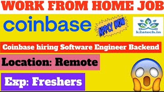 Coinbase Off Campus 2024  Coinbase hiring Software Engineer for work from home jobs [upl. by Eachern982]