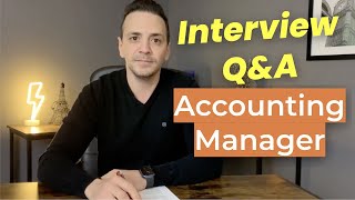 4 Accounting Manager Interview Questions and Answers Most Common [upl. by Addiel]