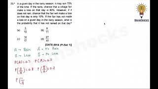 GATE Engg Maths Previous Year Questions  Probability  Part 15  Rajat AIR 5 GATE [upl. by Nnaylrebmik681]