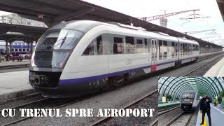 Cu trenul pe noua linie de la Gara de Nord la Aeroportul Otopeni [upl. by Aggappora]