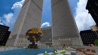 World Trade Center Minecraft 11 Scale [upl. by Romito754]