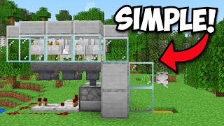 Minecraft Automatic Chicken Farm  121 Tutorial [upl. by Nitas]