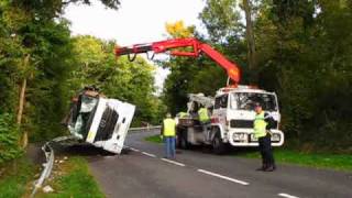 ACCIDENT CAMION à CULAN [upl. by Ariew575]