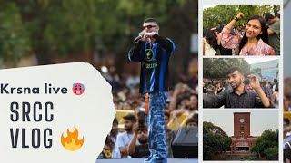 KRSNAOfficial Finally in DELHI UNIVERSITY 🥹🔥 SRCC Campus Tour [upl. by Aneeram]