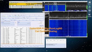 CubicSDR FLRig RumLogNG Cat Control HD 1080p [upl. by Twila]