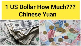 1 USD How Much Chinese Yuan Exchange Rate  Euro to China Currency  England Pound Sterling to Yuan [upl. by Aniri486]