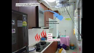 Duct or Vent out cooking hood Rather than recirculating [upl. by Albert]