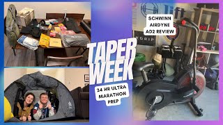 24 Hr Ultra Marathon Taper Week — Bonus Schwinn Airdyne AD2 Review [upl. by Mairim111]