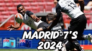 Fiji vs New Zealand  Madrid Bronze Final 2024 [upl. by Calondra]