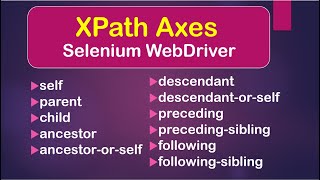 XPath Axes Understanding The Basics  Selenium WebDriver  Java [upl. by Bouzoun]