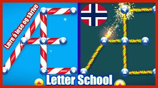 Lære å lese og skrive  Alfabetet spill for barn  Letter School Norwegian [upl. by Eeram113]