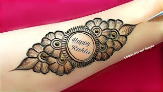 Rakshabandhan special front hand mehndi design  mehndi ka design  mehndi design  mehandi  mehndi [upl. by Gautea]