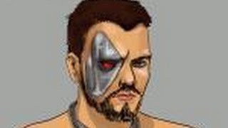 How to draw Kano from Mortal Combat [upl. by Murdock]