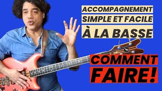 Comment jouer un accompagnement simple et facile à la basse [upl. by Midian84]