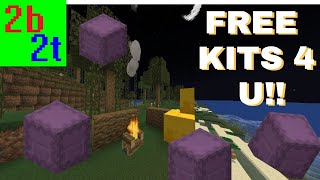 2b2t 5 Free Kits Spread Around Spawn For YOU Spreading The Love [upl. by Hgielhsa]