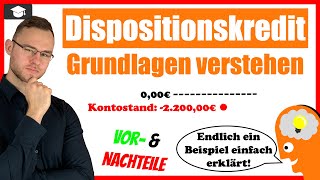 Dispositionskredit einfach erklärt an einem Beispiel [upl. by Fugazy77]