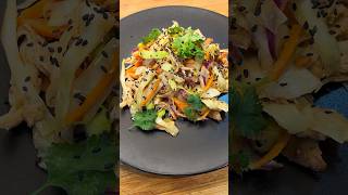 Crunchy Honey Peanut Edamame Slaw 🥗🥜crunchyslaw highprotein healthyrecipes [upl. by Hsirrehc]