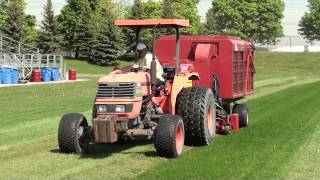 Football field  turf vacuuming [upl. by Stroud962]