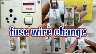 fuse wire change [upl. by Notsle]