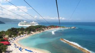 Labadee Haiti Dragons Breath Zip Line  Royal Caribbean  Navigator of the Seas [upl. by Docila]