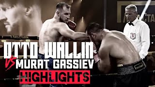 Otto Wallin vs Murat Gassiev  HIGHLIGHTS OttoWallin [upl. by Greggs]